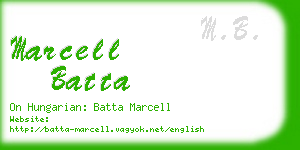 marcell batta business card